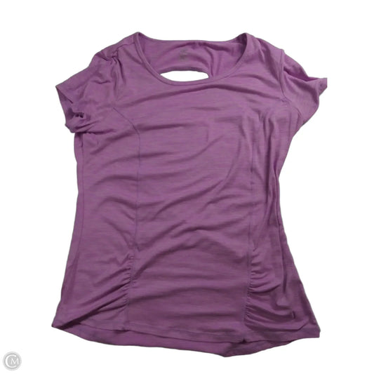 Top Short Sleeve Basic By Gaiam In Purple, Size: L