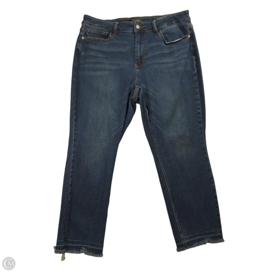 Jeans Straight By Judy Blue In Blue Denim, Size: 18