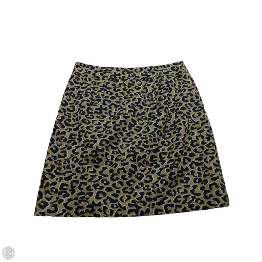 Skirt Midi By Talbots In Animal Print, Size: 4