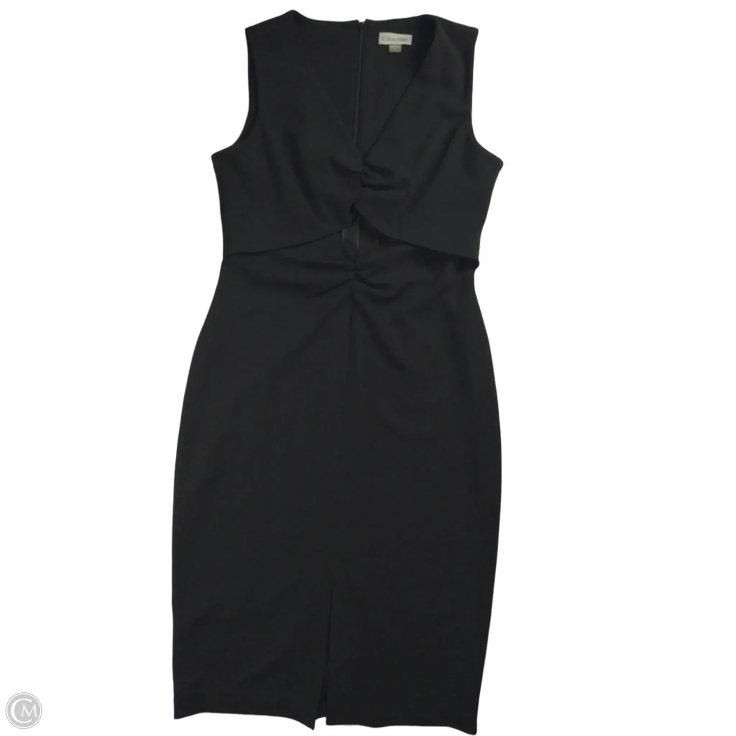 Dress Work By Calvin Klein In Black, Size: 8