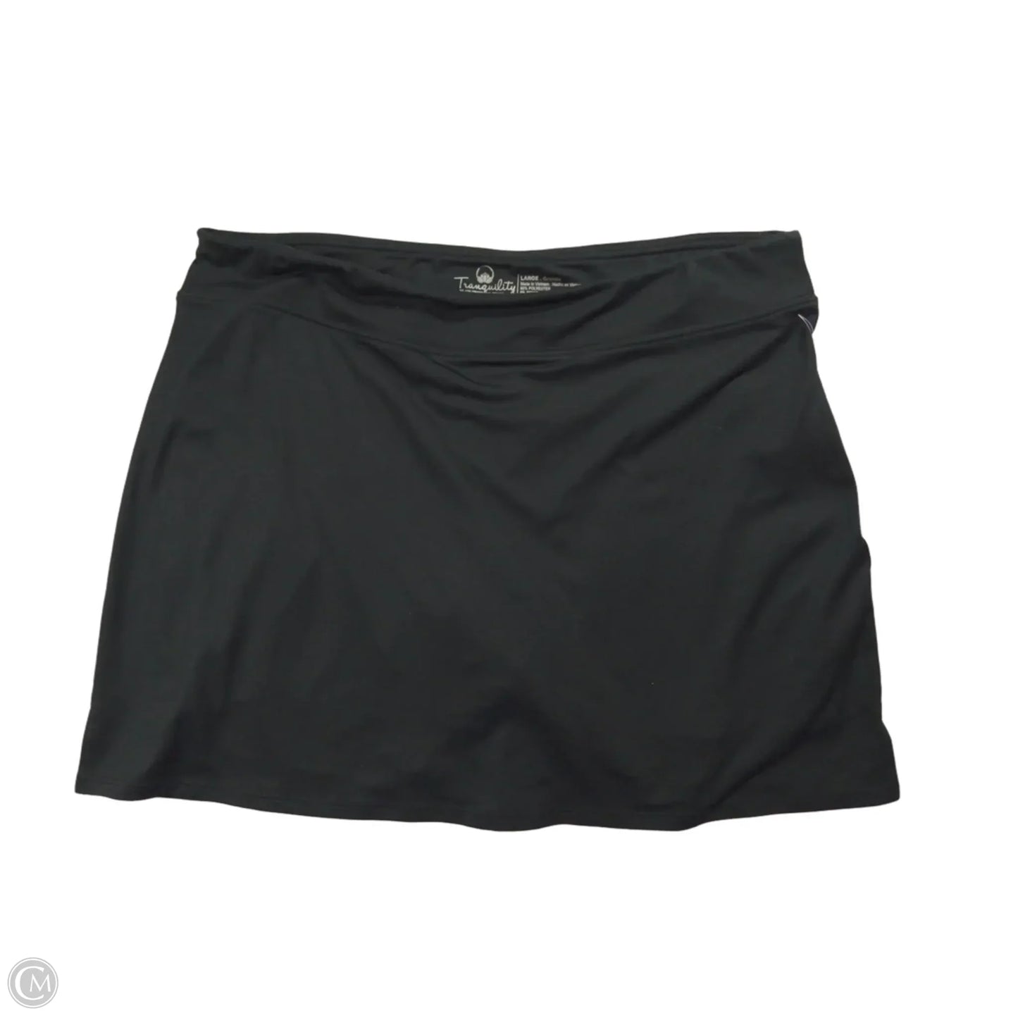 Athletic Skort By Tranquility In Black, Size: L