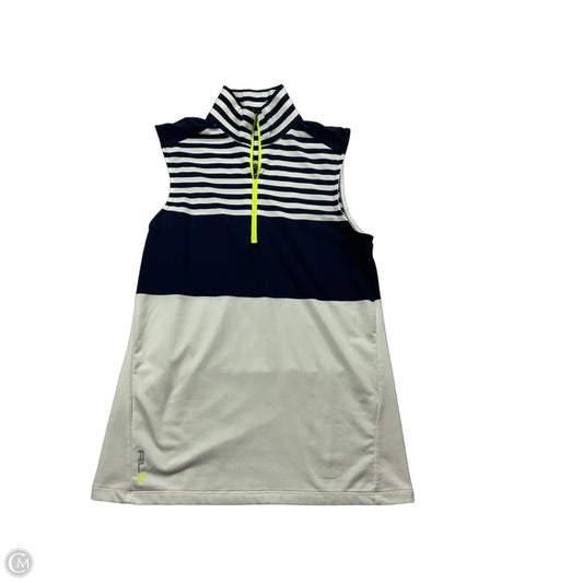 Top Sleeveless By Rlx In Striped Pattern, Size: S