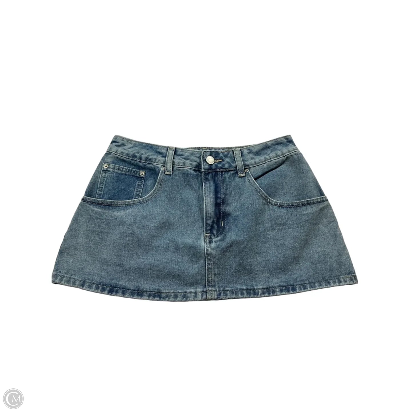 Skirt Mini & Short By Clothes Mentor In Blue Denim, Size: S