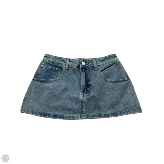 Skirt Mini & Short By Clothes Mentor In Blue Denim, Size: S
