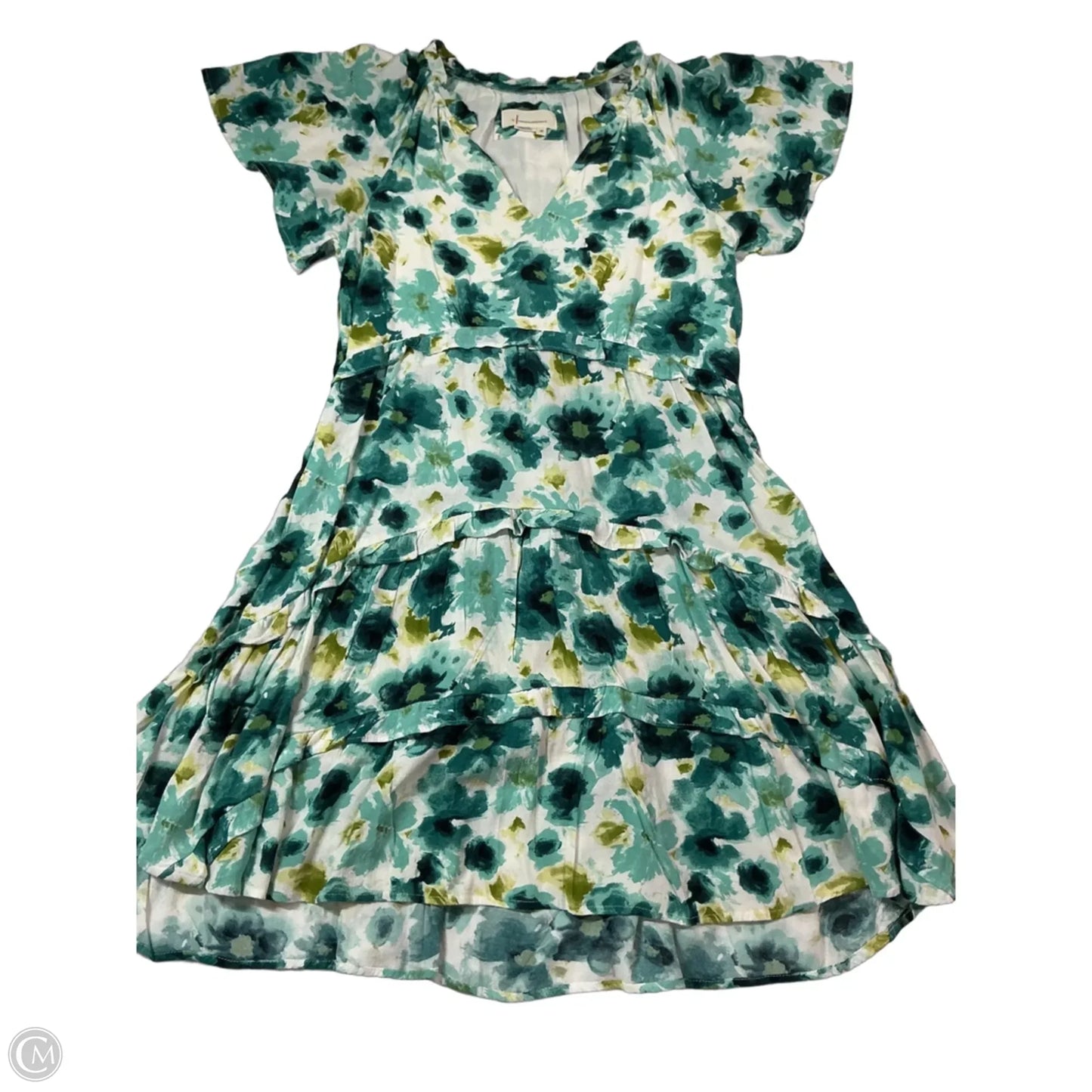 Dress Casual Short By Anthropologie In Green, Size: Xs