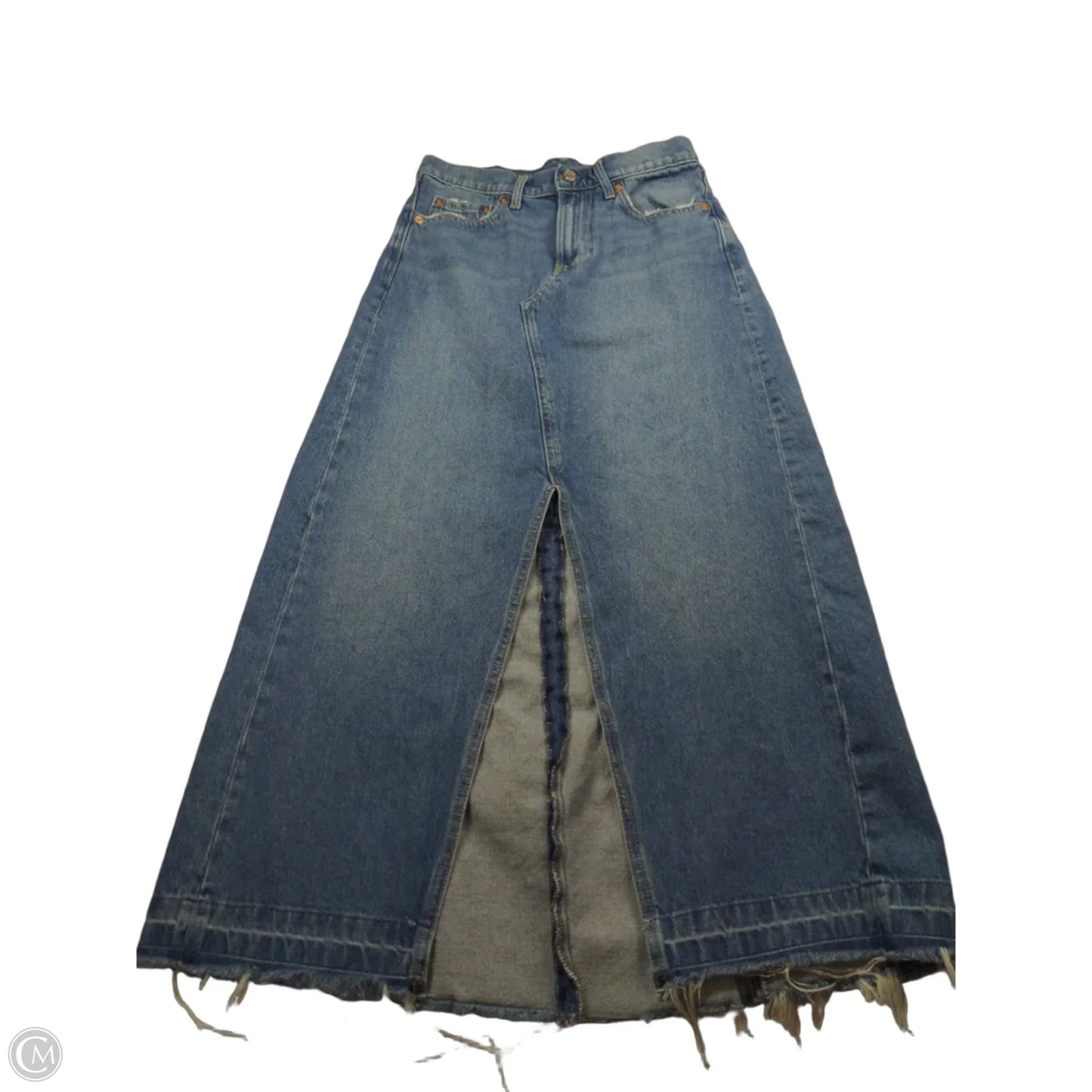 Skirt Maxi By Gap In Blue Denim, Size: 26