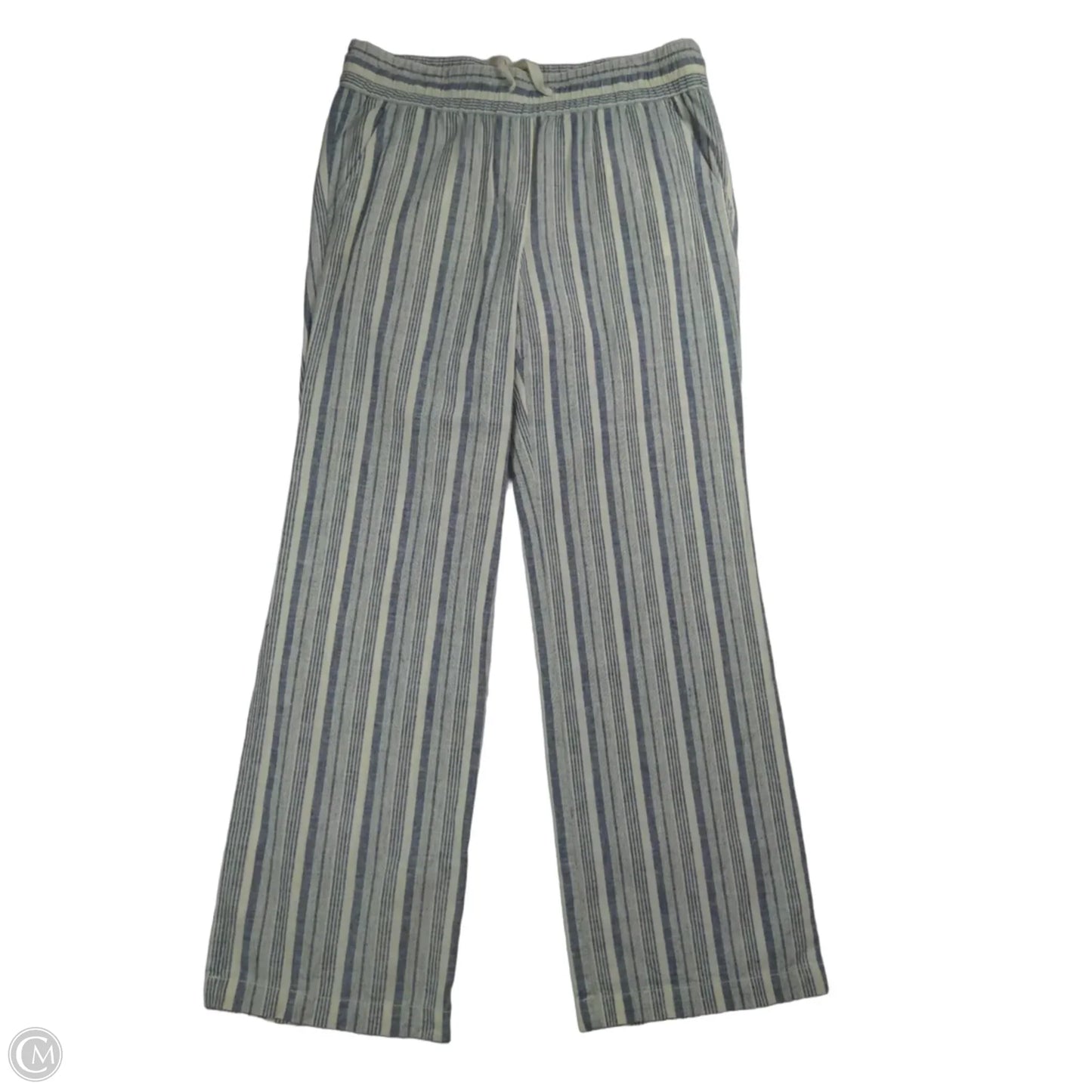 Pants Linen By Ann Taylor In Striped Pattern, Size: M