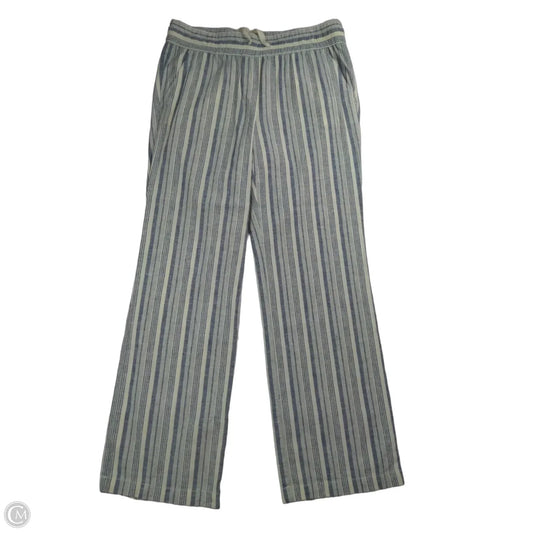 Pants Linen By Ann Taylor In Striped Pattern, Size: M