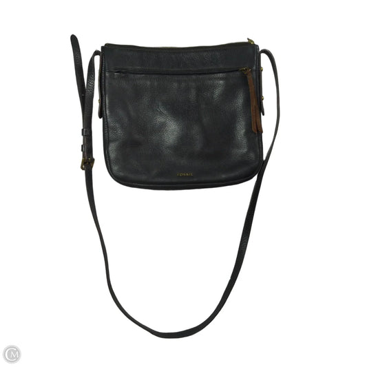 Crossbody Leather By Fossil, Size: Medium