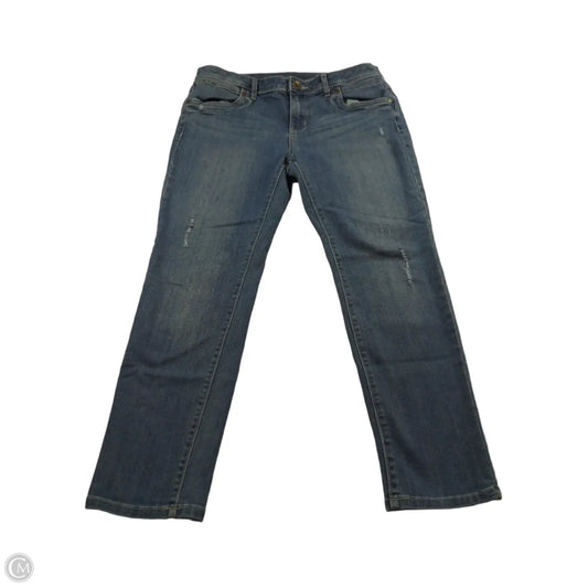Jeans Skinny By Simply Vera In Blue Denim, Size: 8