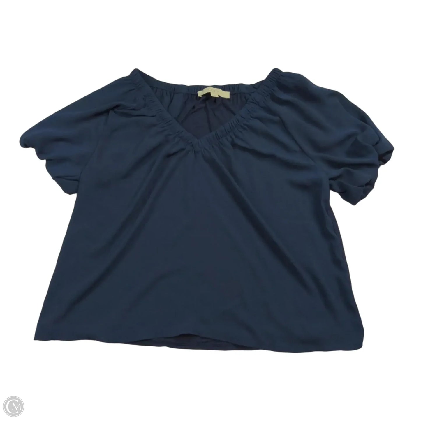 Top Short Sleeve By Loft In Navy, Size: Xs