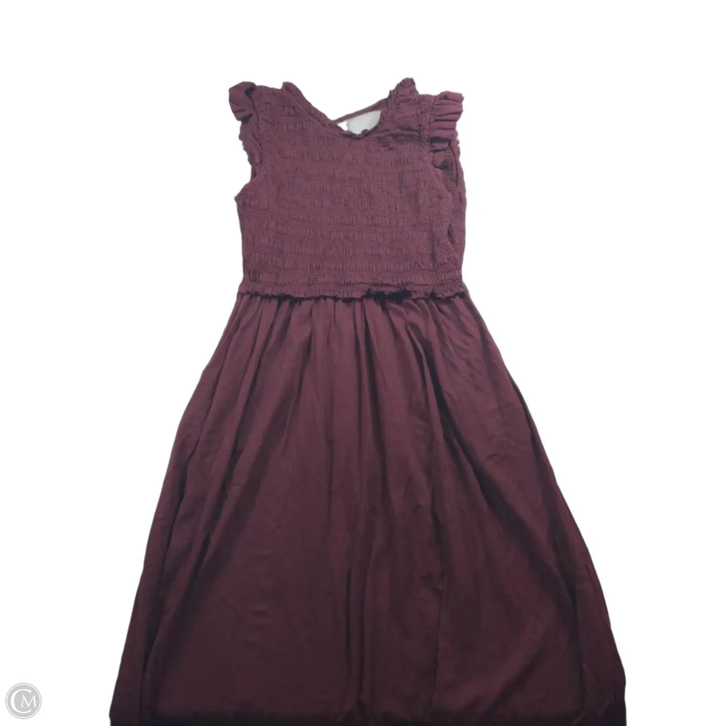 Dress Casual Midi By Gap In Maroon, Size: M