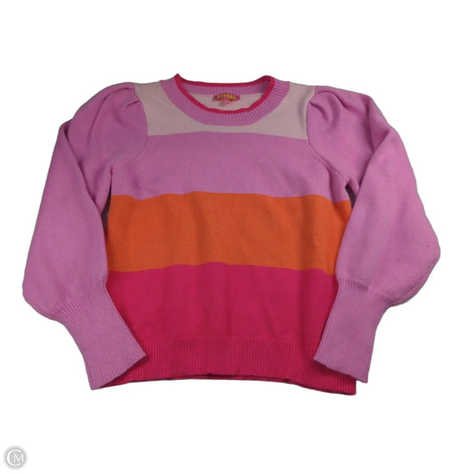 Sweater By Thml In Orange & Pink, Size: L