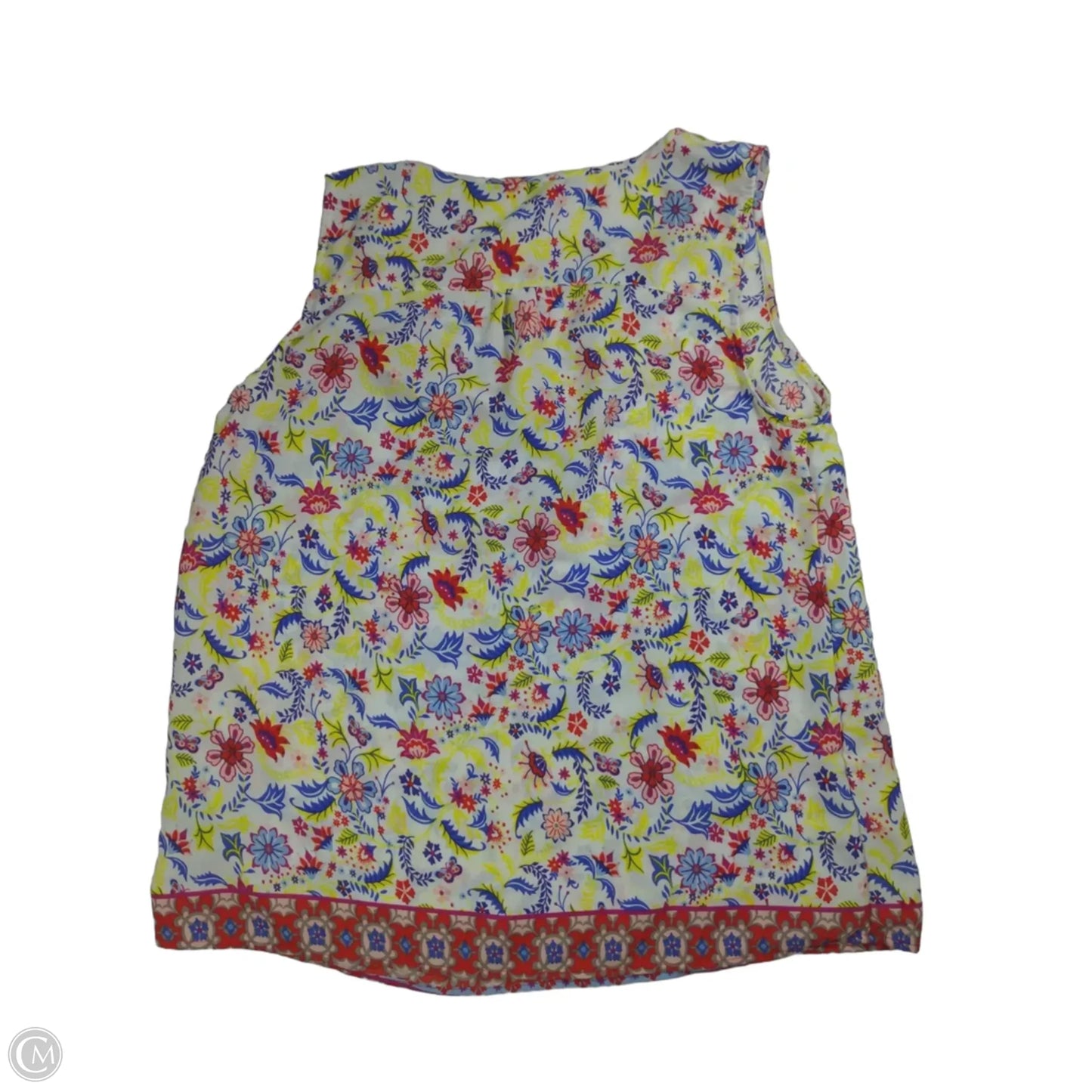 Top Sleeveless By Zac And Rachel In Floral Print, Size: M