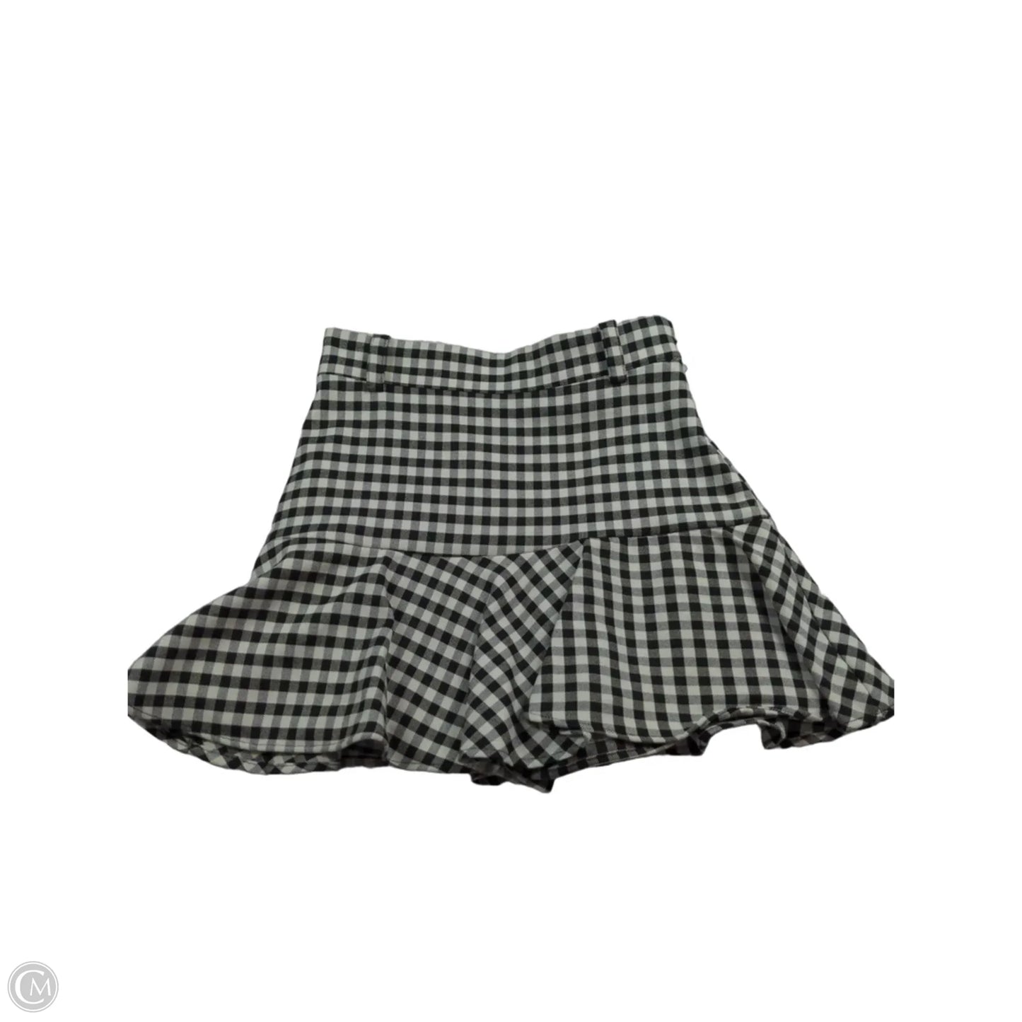 Skirt Mini & Short By Zara In Black & White, Size: S