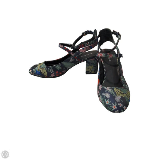 Sandals Heels Block By Indigo Rd In Floral Print, Size: 10