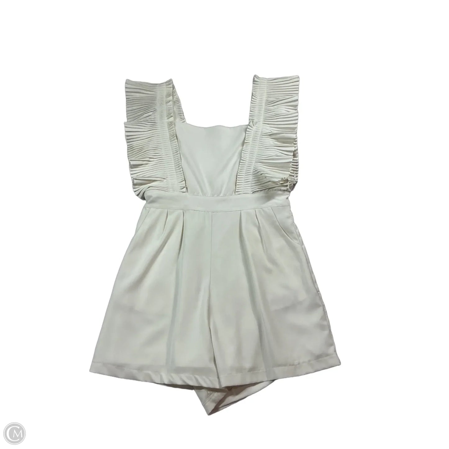 Romper By Leo And Nicole In White, Size: S