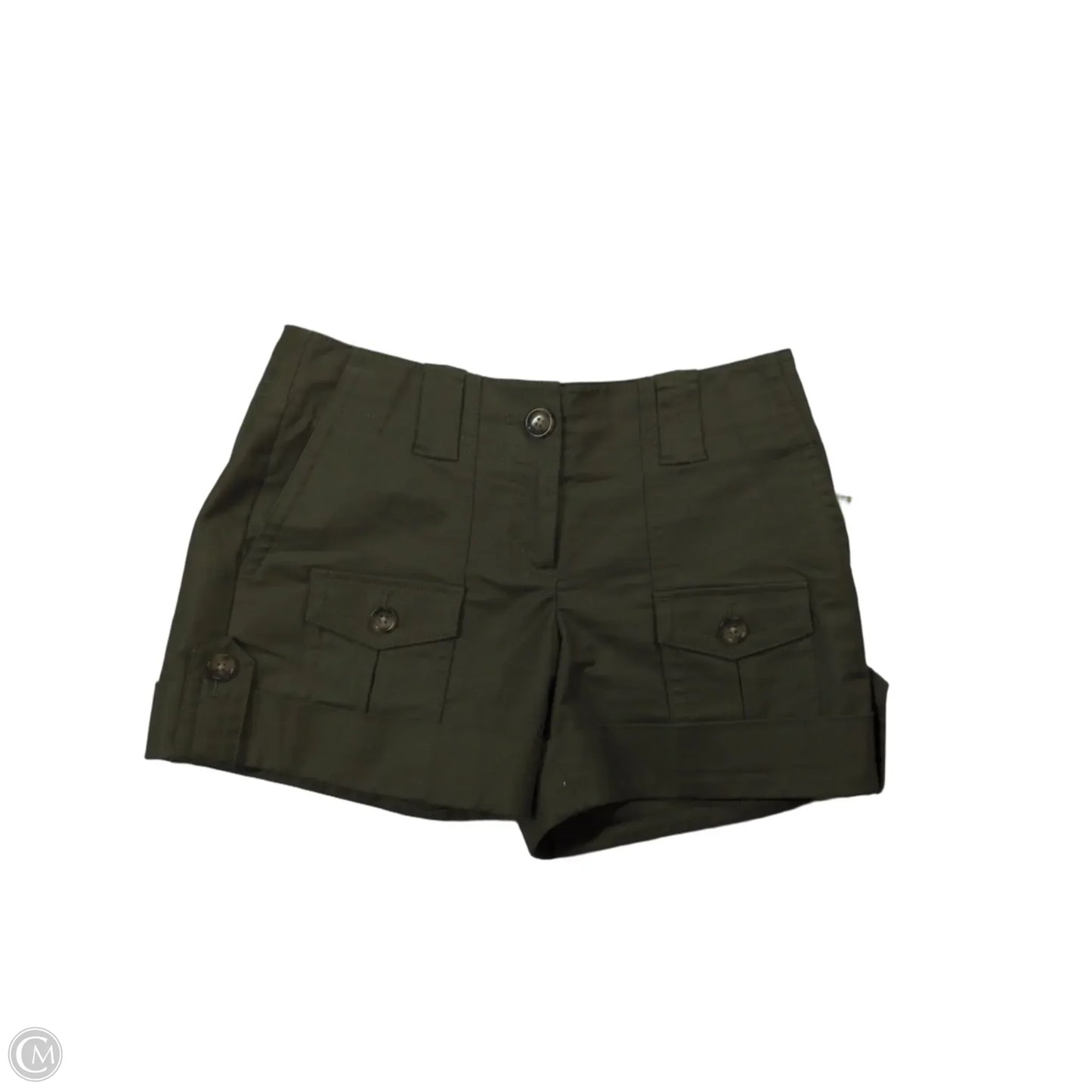Shorts By Ann Taylor In Green, Size: 0p