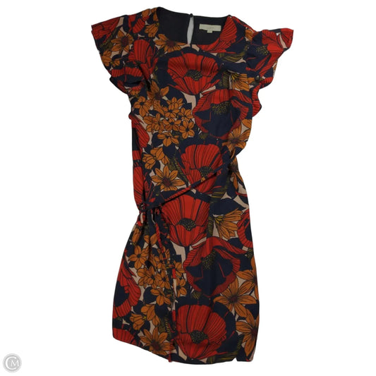 Dress Casual Midi By Loft In Floral Print, Size: Xs
