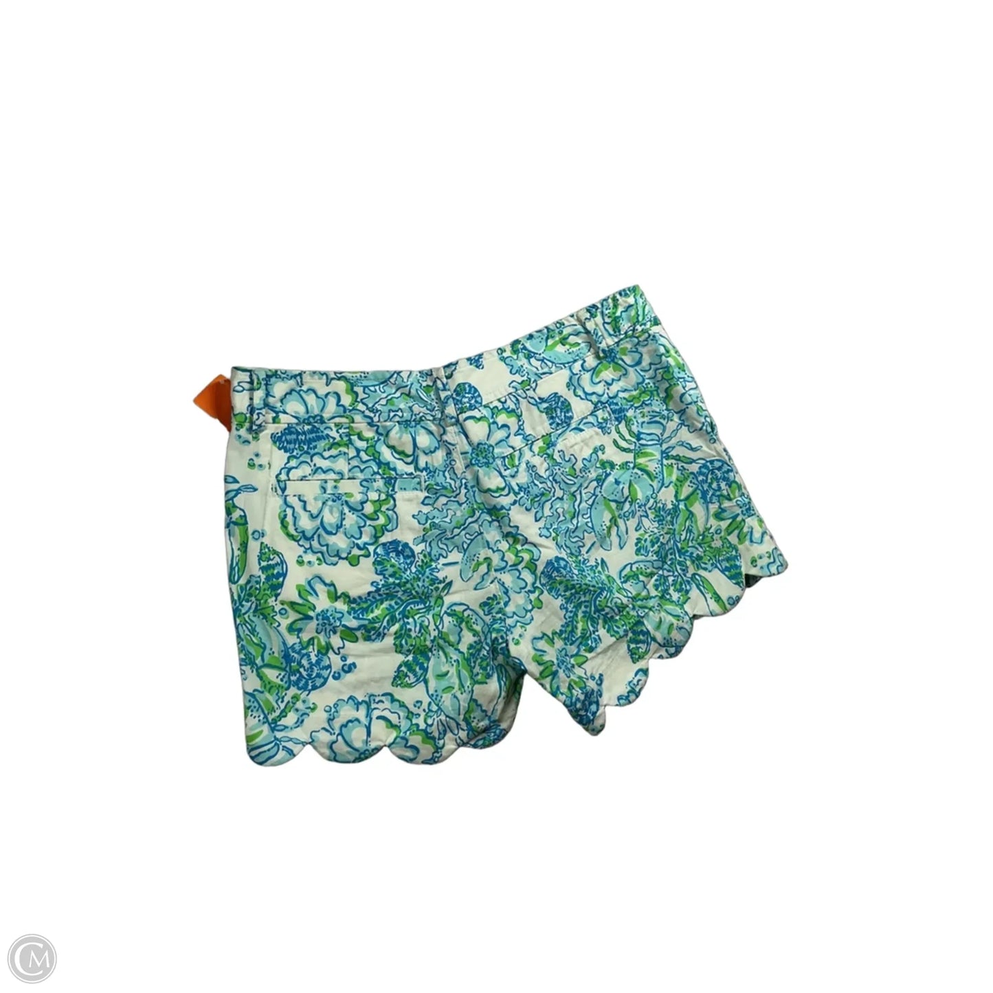 Shorts Designer By Lilly Pulitzer In Blue & Green, Size: 2