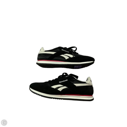 Shoes Sneakers By Reebok In Black & White, Size: 7.5