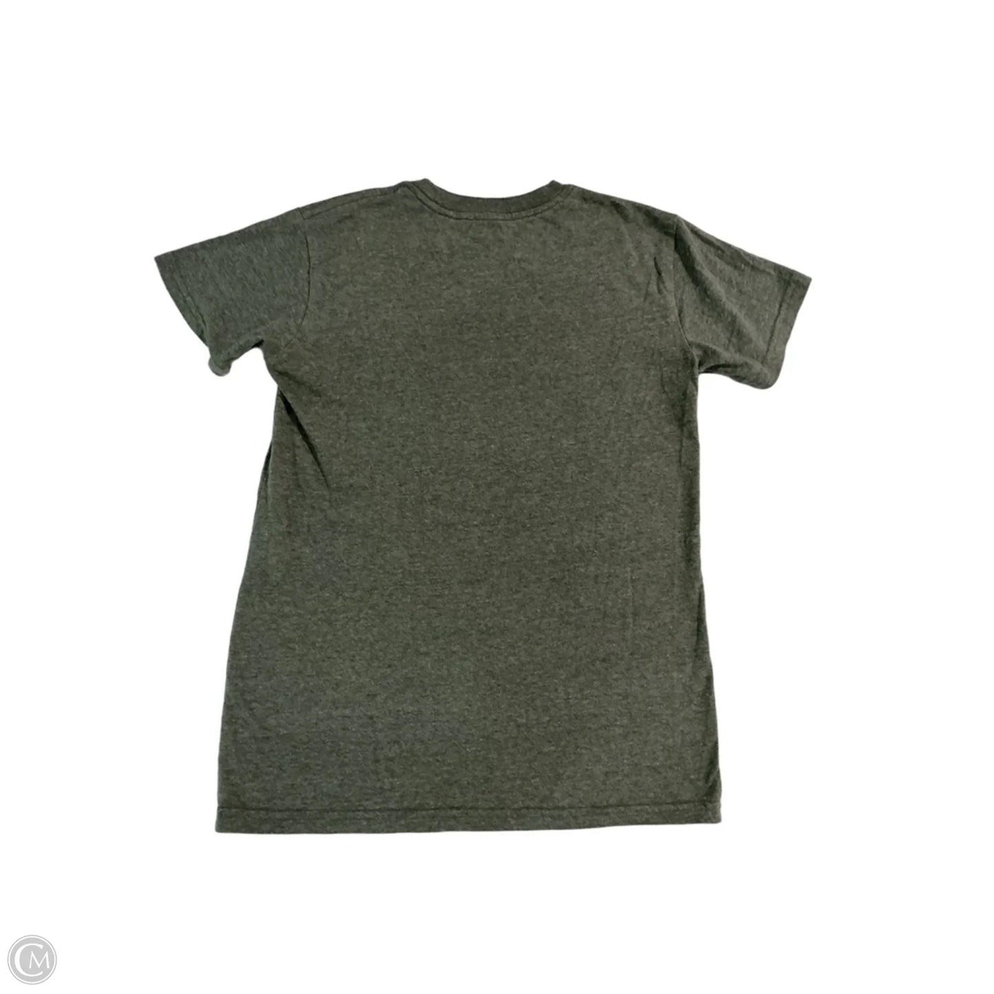 Top Short Sleeve By Mighty Fine In Grey & Yellow, Size: Xs