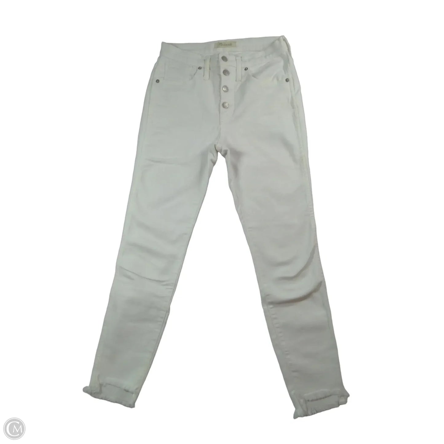 Jeans Skinny By Madewell In White, Size: 4