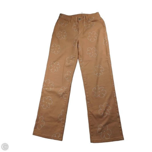 Jeans Straight By Baevely In Coral, Size: M