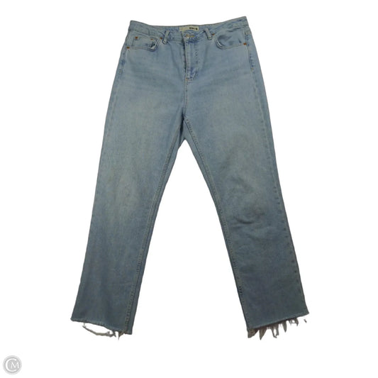 Jeans Straight By Top Shop In Blue, Size: 14