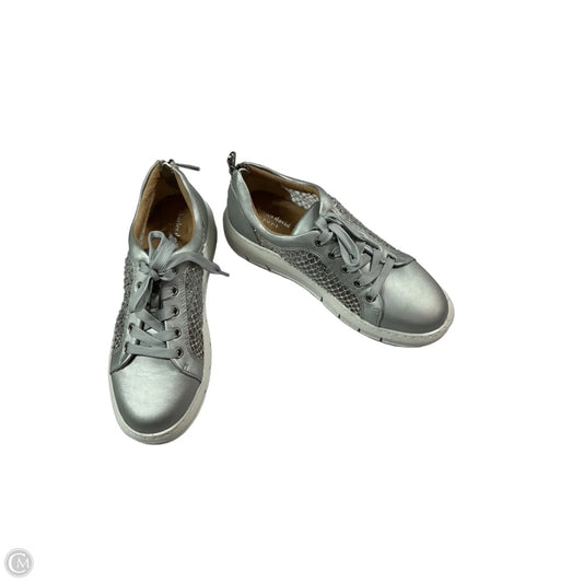 Shoes Sneakers By Charles David In Silver, Size: 8