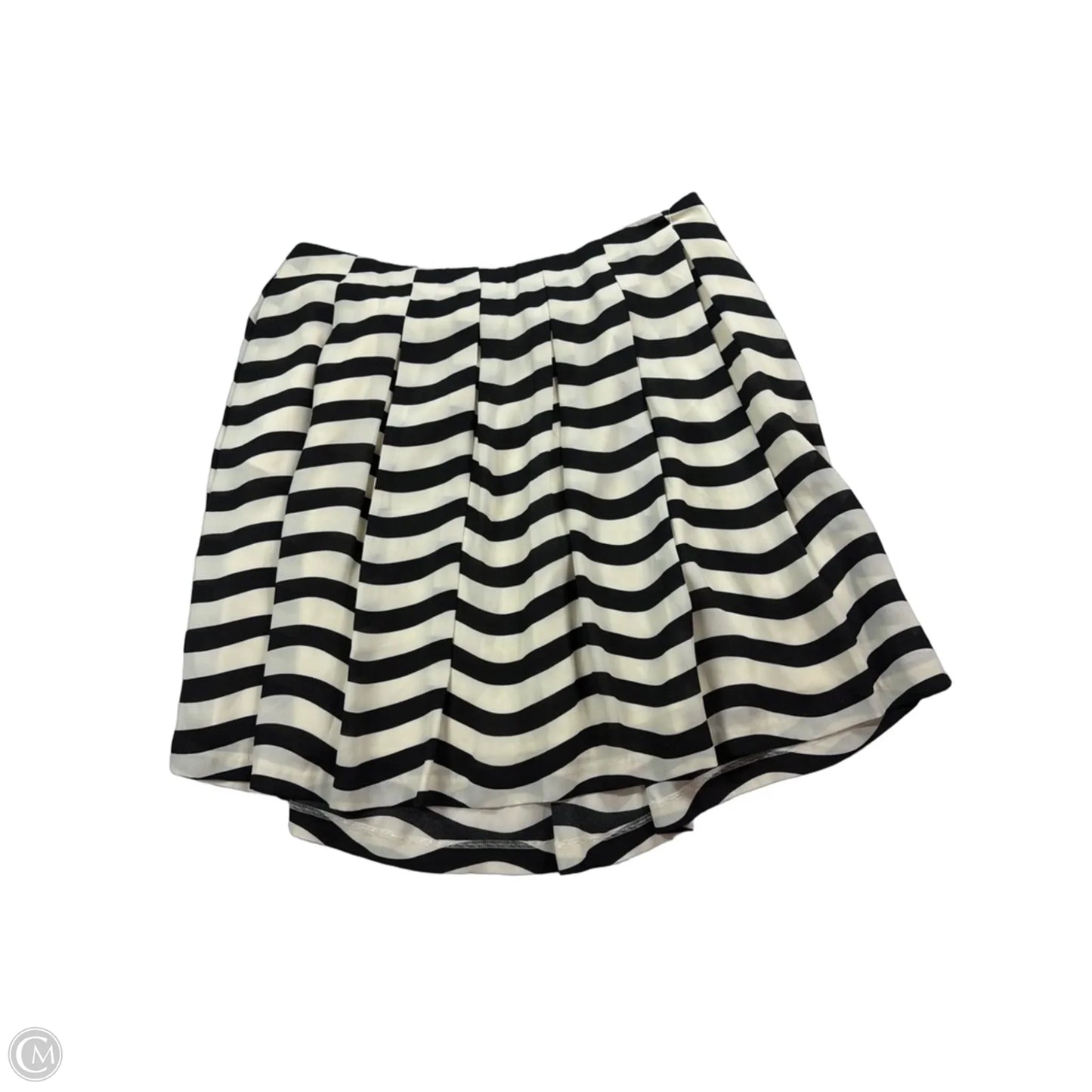 Skirt Midi By Banana Republic In Black & White, Size: 6