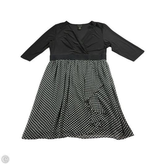 Dress Casual Midi By Lane Bryant In Polkadot Pattern, Size: 18