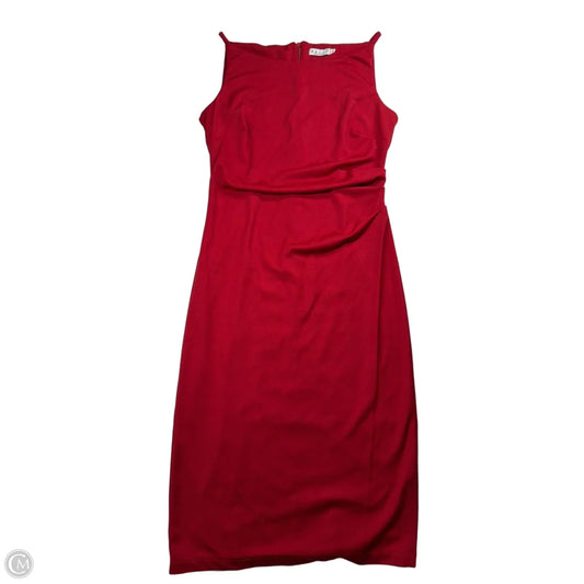 Dress Casual Midi By Clothes Mentor In Red, Size: M