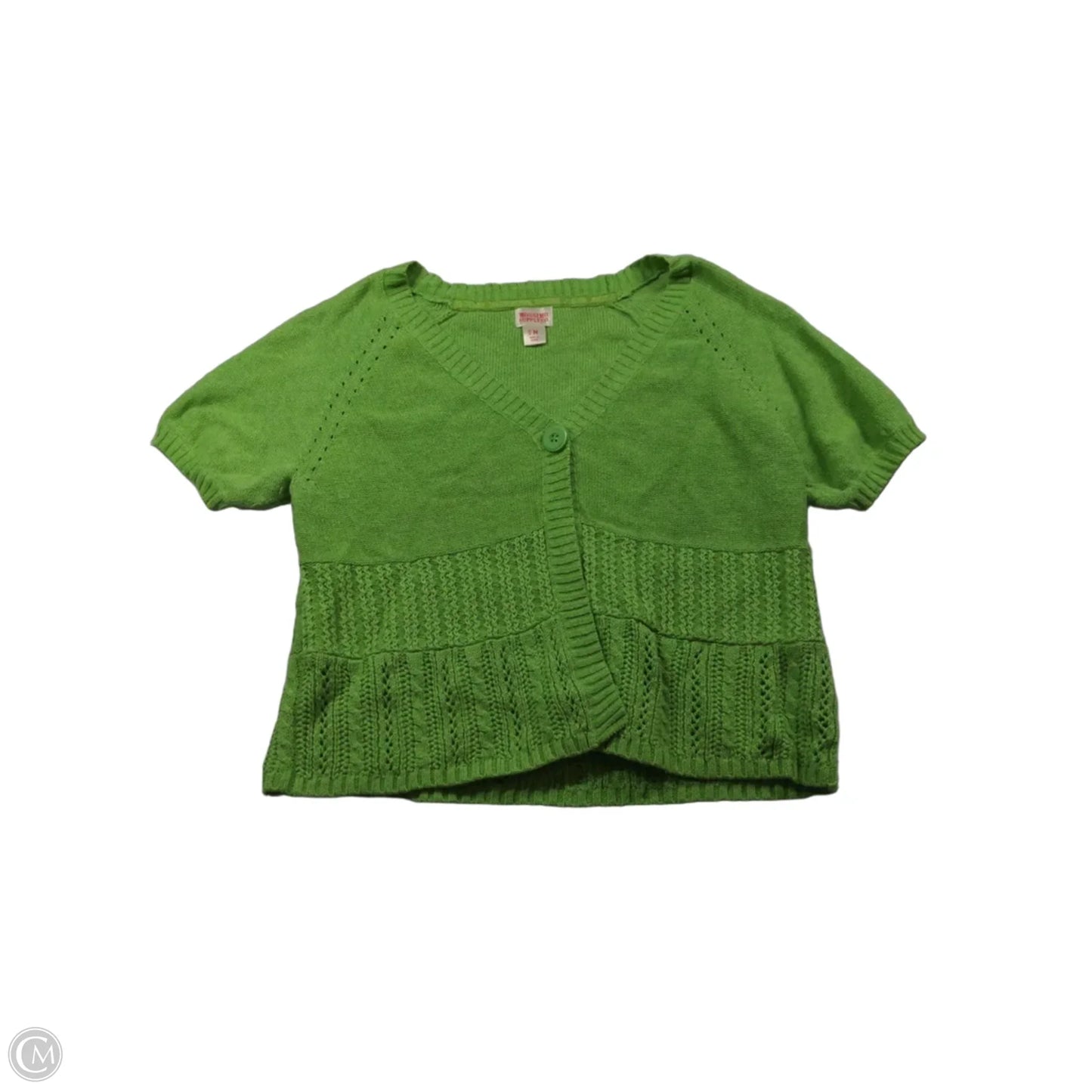 Top Short Sleeve By Mossimo In Green, Size: M
