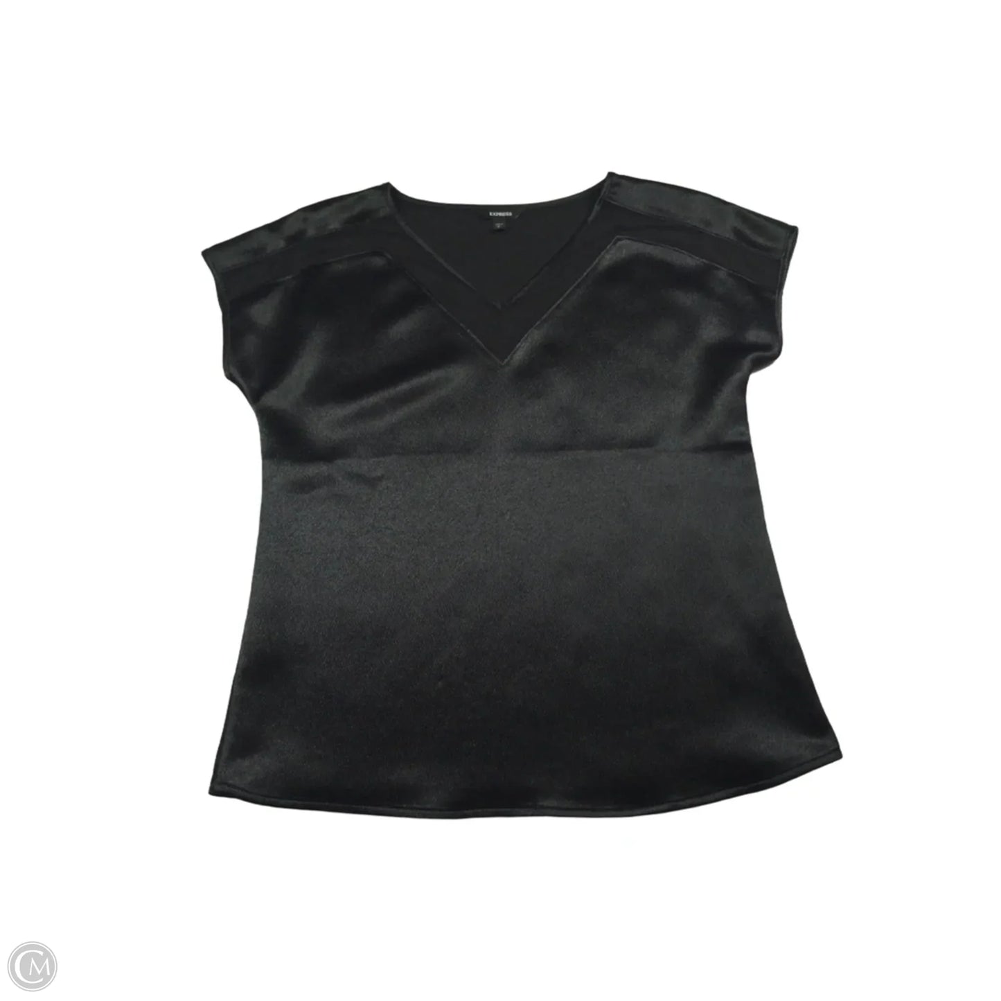 Top Short Sleeve By Express In Black, Size: Sp