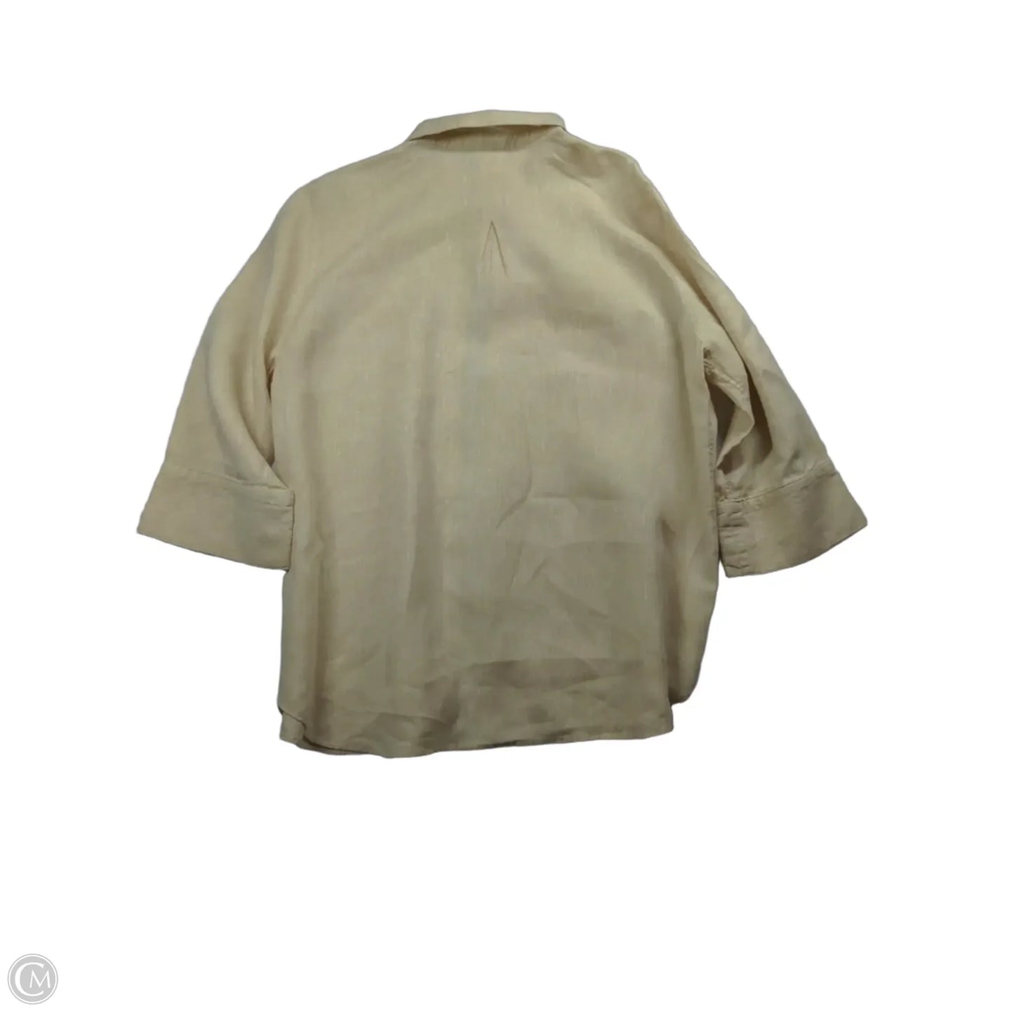 Top 3/4 Sleeve By Chicos In Tan, Size: 2