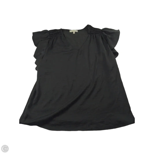 Top Short Sleeve By Clothes Mentor In Black, Size: 1x