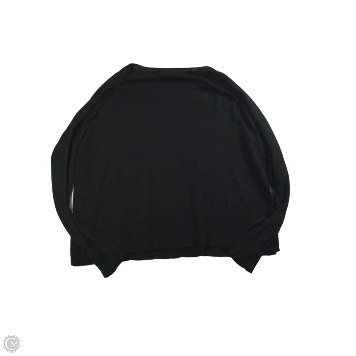 Top Long Sleeve By Zashi In Black, Size: M