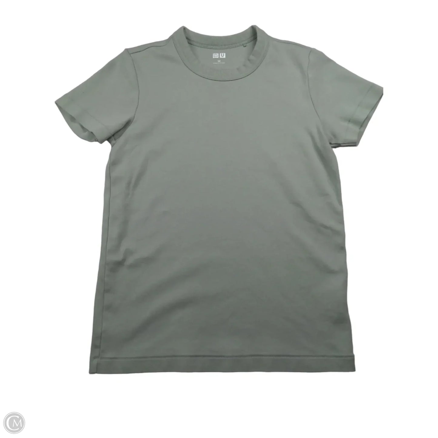 Top Short Sleeve Basic By Uniqlo In Green, Size: M