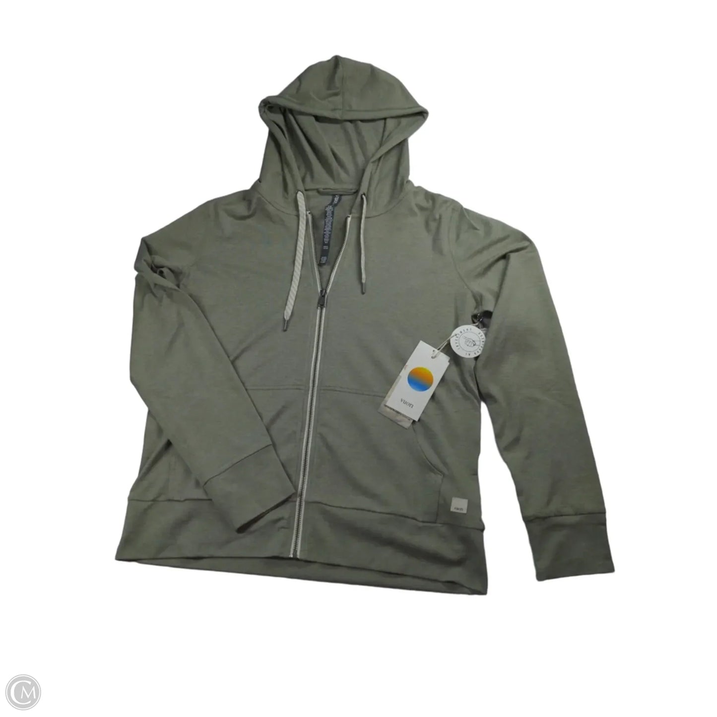 Athletic Sweatshirt Hoodie By Vuori In Green, Size: S