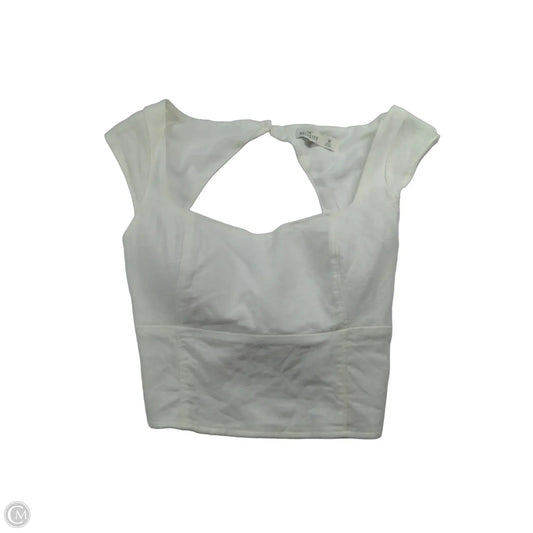 Top Sleeveless By Hollister In White, Size: M
