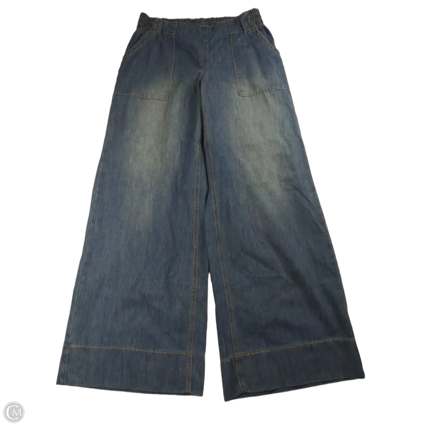 Jeans Wide Leg By Clothes Mentor In Blue, Size: M