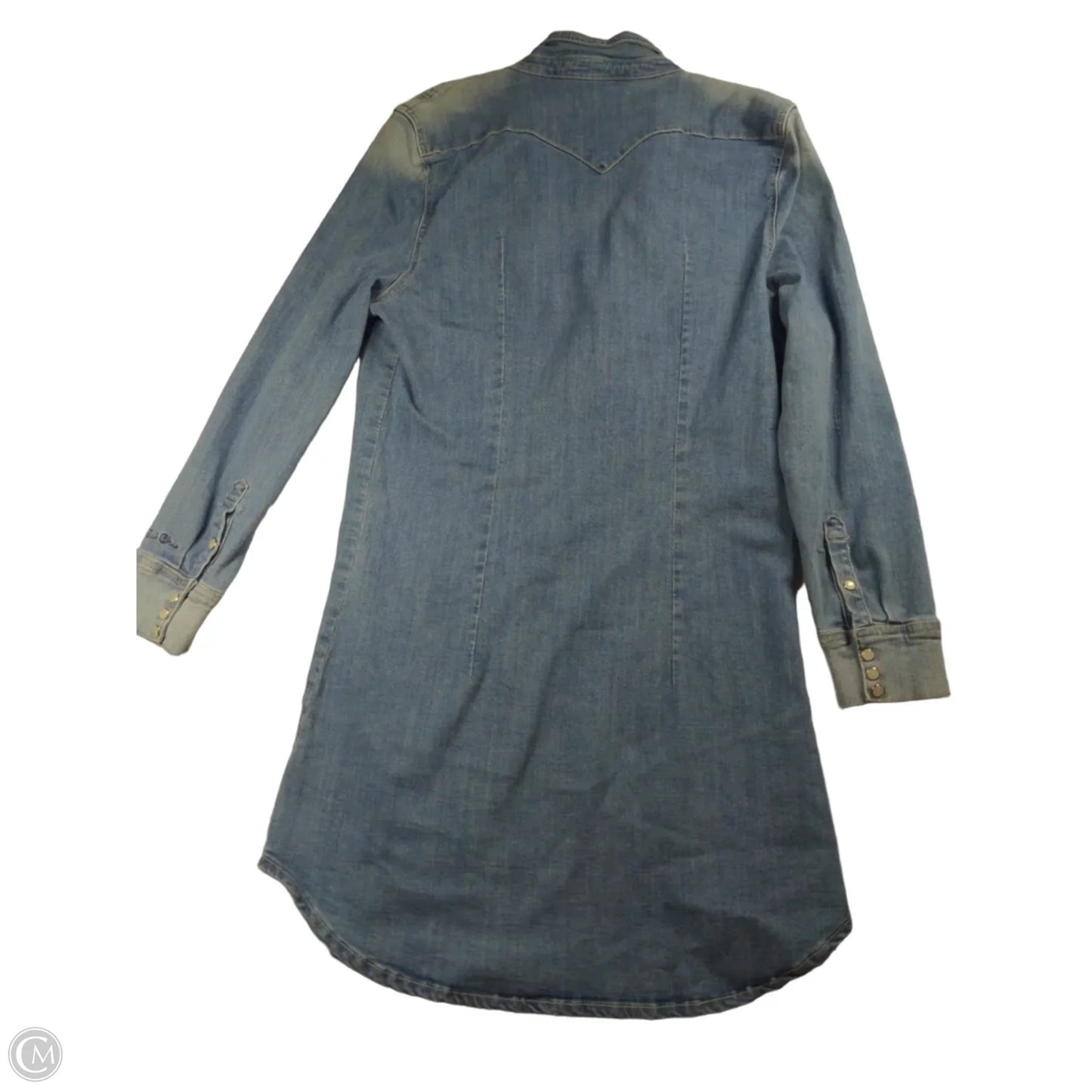 Jacket Denim By Clothes Mentor In Blue, Size: Xl