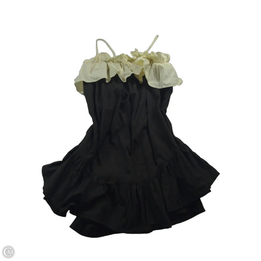 Dress Casual Short By Anthropologie In Black & Cream, Size: Xs