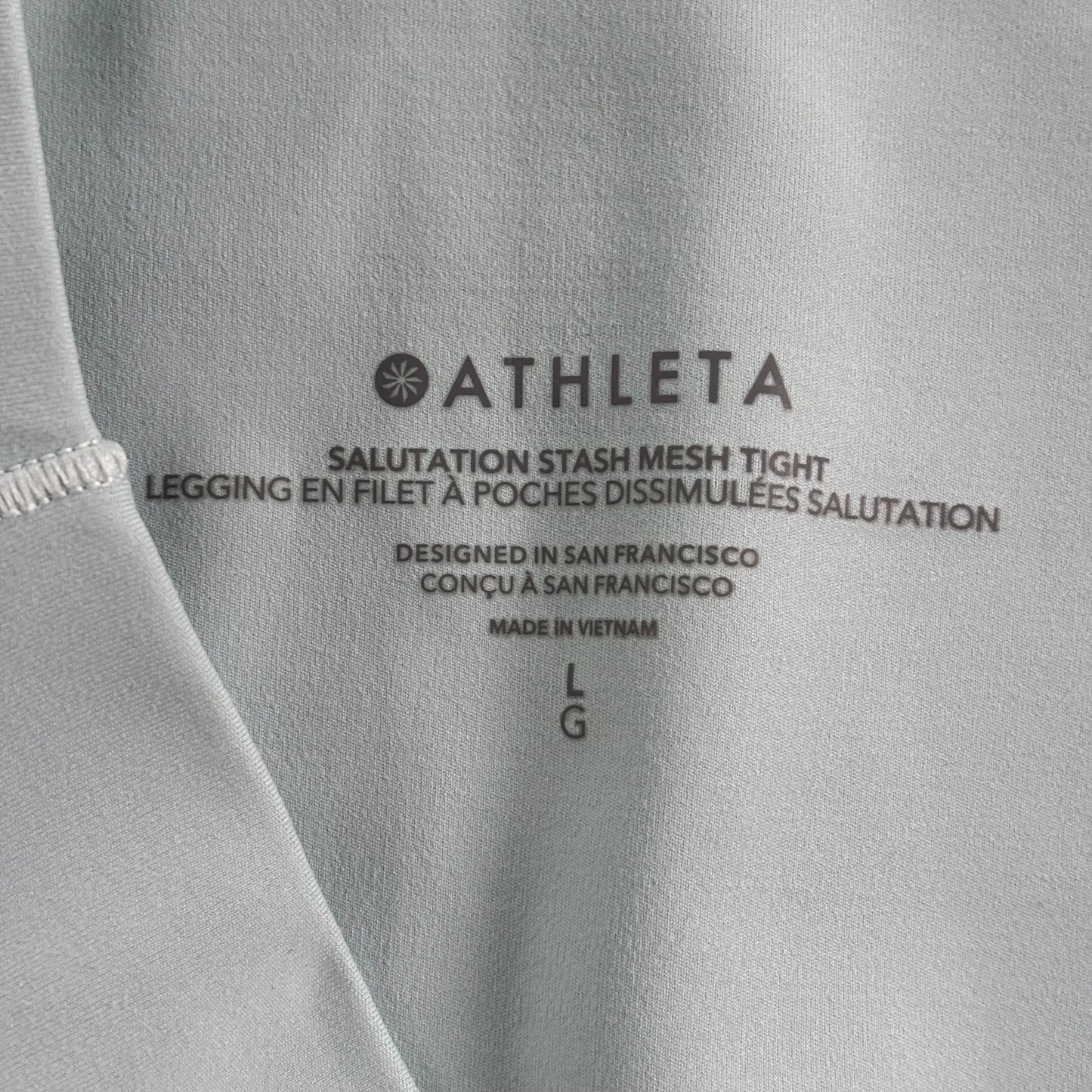 Athletic Leggings By Athleta In Blue, Size: L
