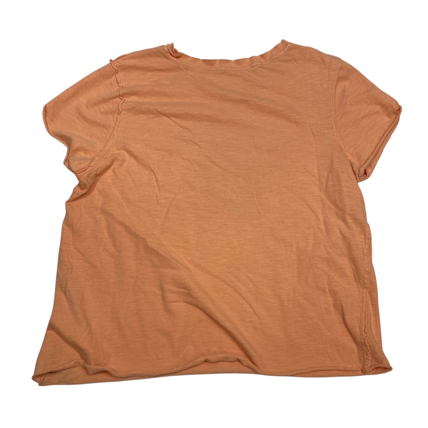 Top Ss Basic By Anthropologie In Orange, Size:S