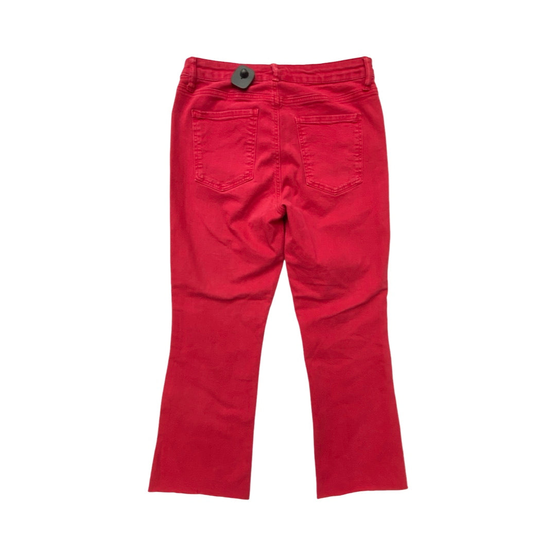 Jeans Flared By Kut In Red Denim, Size:8