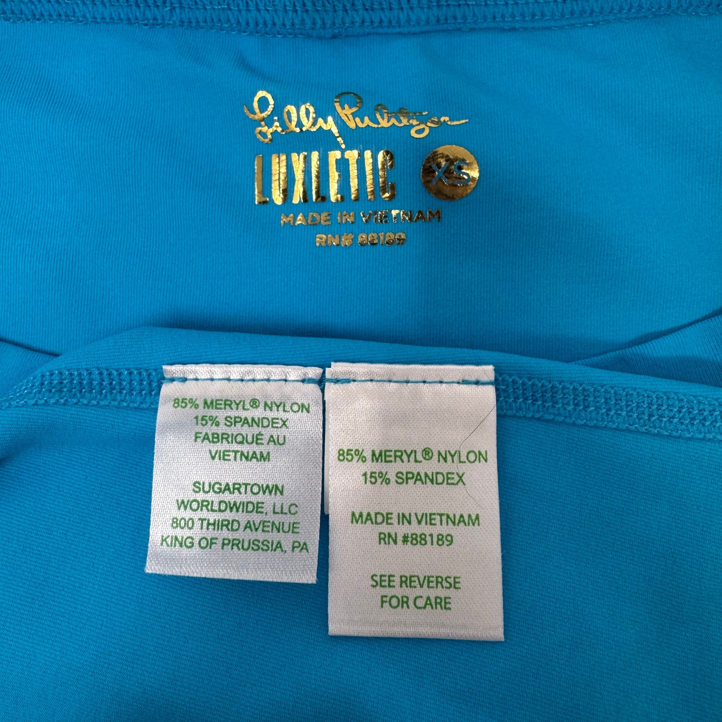 UPF 50+ Luxletic Renay Tank Top Designer By Luxletic Lilly Pulitzer In Oasis, Size: XS