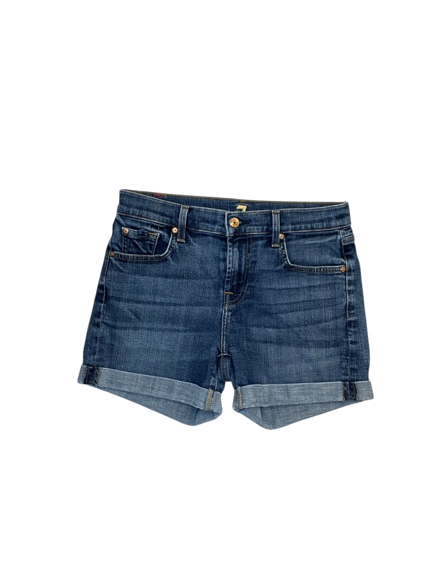 Shorts By 7 For All Mankind In Blue Denim, Size:Xs