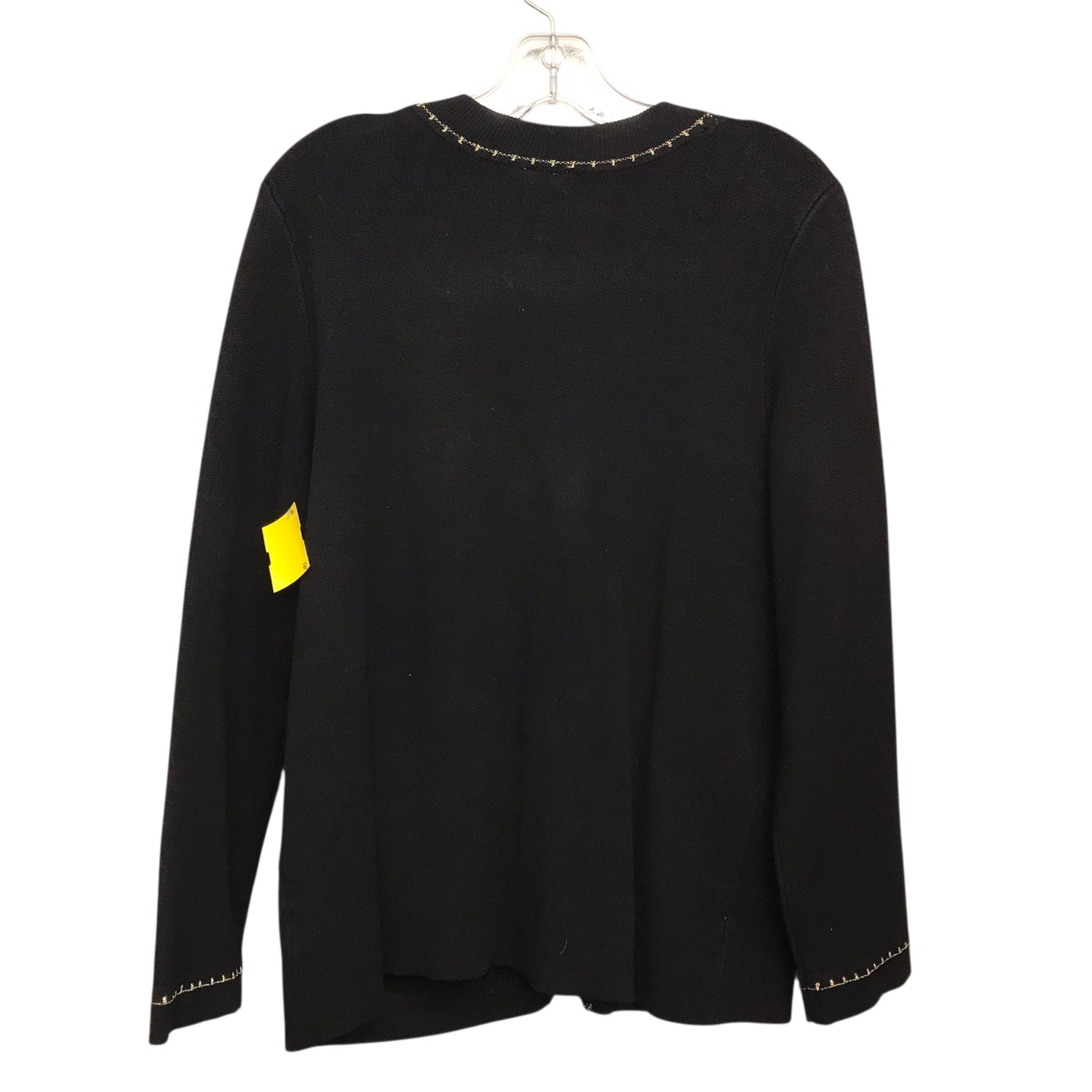 Sweater Cardigan By Anne Klein In Black, Size:M